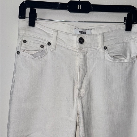 Pistola Women's White Frayed Hem Jeans - Size 28 - Picture 7 of 9
